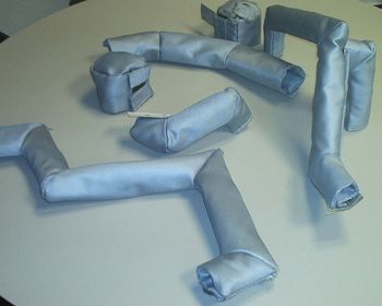 Schlauchisolierung zur nachträglichen Dämmung von Schläuchen Schlauchisolierung mit vorgeformten Bauteilen